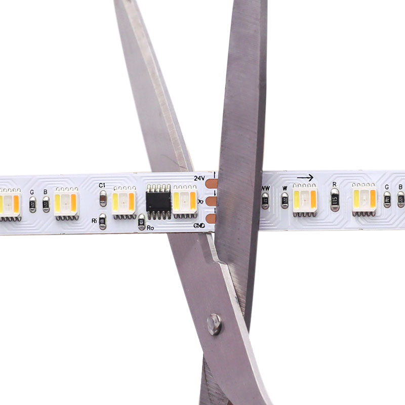 24V 12mm FW1906 (Similar to WS2812B) Digital 5in1 RGB+CCT 84LEDs/m Addressable LED Strip Light 24V 12mm FW1906 (Similar to WS2812B) Digital 5in1 RGB+CCT 84LEDs/m Addressable LED Strip Light